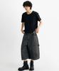 Denawo Washed Carpenter Bermuda Pants (Black)