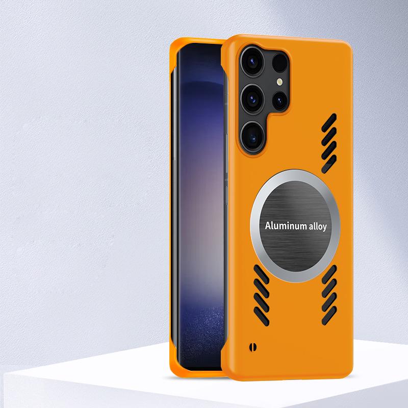 

Luxury Graphene Heat Dissipation Cooling Magnetic Phone Case for Samsung S26 S25 S24 S23 Ultra S22 Plus S21 FE Frameless Cover For S22