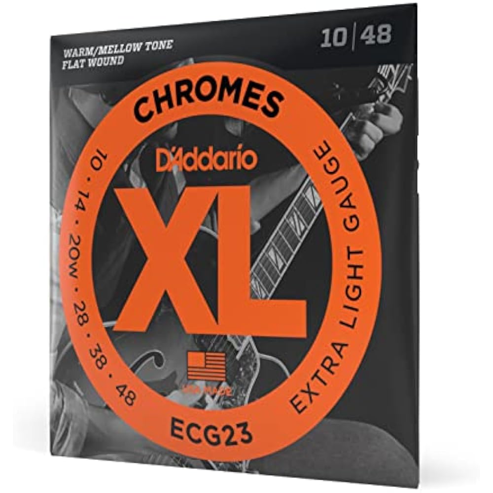 D Addario Daddario Electric Guitar String Flatwound Extra Light .010-.048 ECG23 [Domestic Genuine]