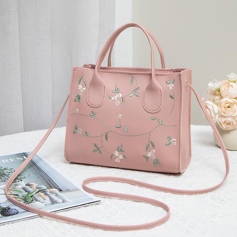 New Spring Popular Printed Small Square Bag Simple Portable Shoulder Bag