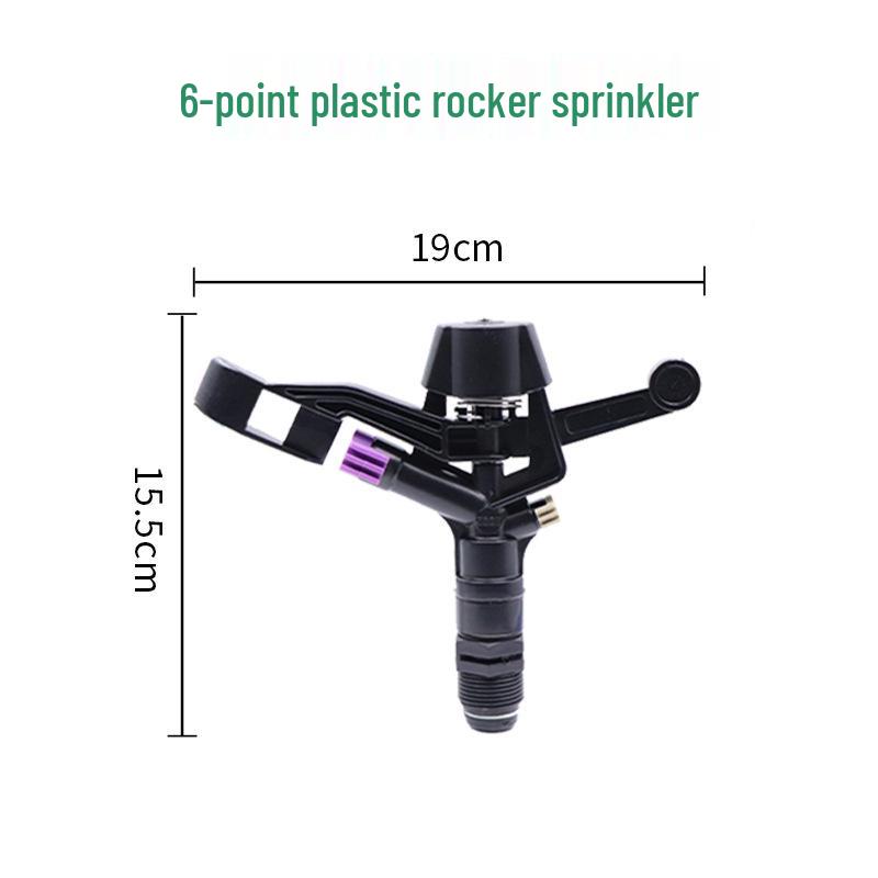 360° Rotating Lawn Sprinkler with Adjustable Dual Spray Arm for Garden Irrigation and Landscaping