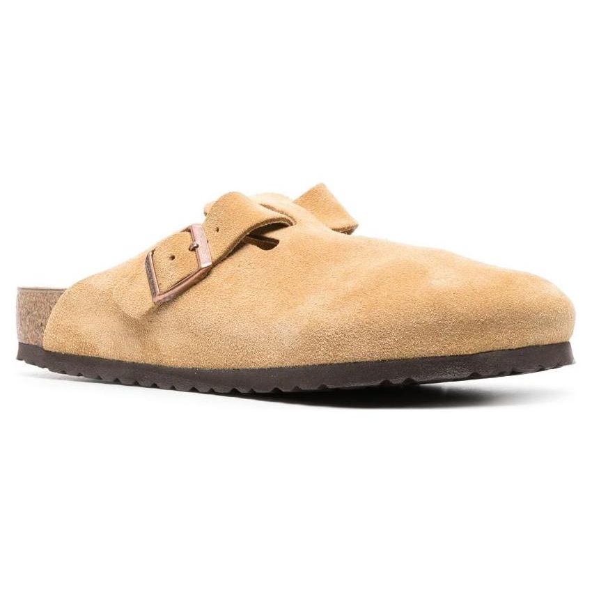 Birkenstock Boston Suede Leather Latte Cream Men Sneakers 1026181
