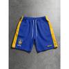 Pantalones Cortos de Fútbol Brasil JR para Hombre con Ribete Azul Amarillo, Escudo de Brasil, Ropa Deportiva Transpirable para Calle para Aficionados al Fútbol 2026