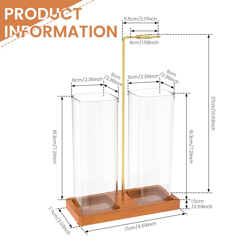 2 in 1 Incense Holder for Sticks Anti-Ash Flying Incense Burner with Glass Ash Catcher and Sticks Organizer for Meditation Yoga