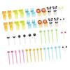 50 PEZZI Forchette da Frutta Domestiche Cartoni Animati Innovative Forma Animale Carina Plastica Set Forchette da Frutta Bento per Bambini