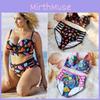 Stylish Women Push Up Padded Plus Size Bikini Set With High Waist Design For Comfort