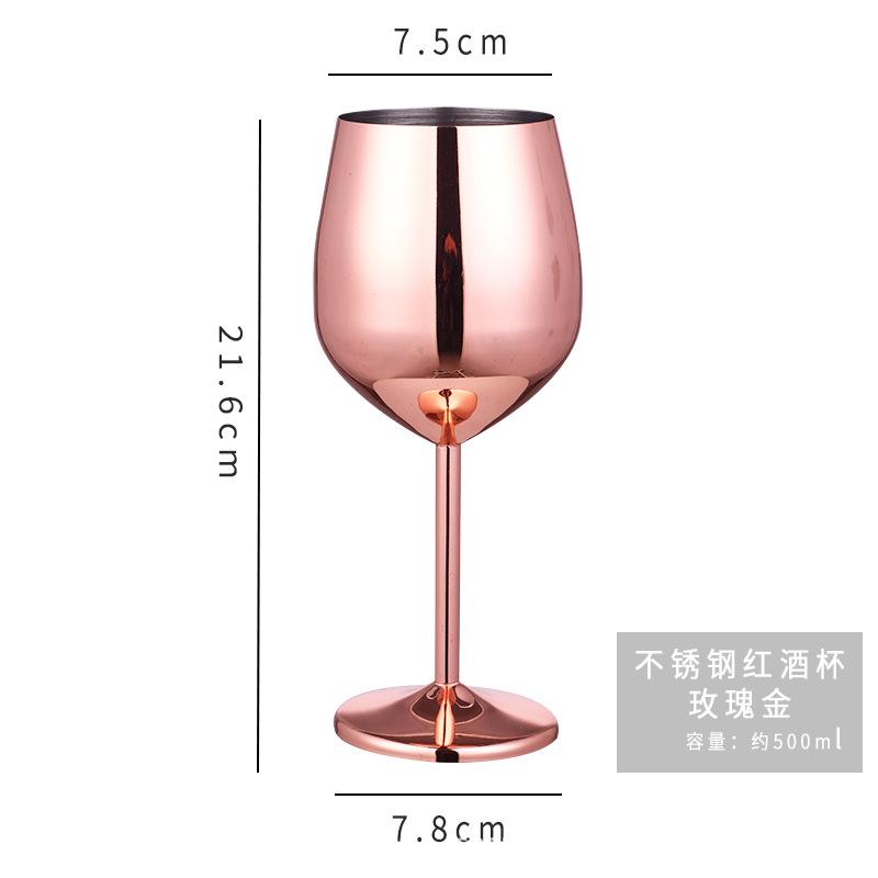 Stainless Steel Champagne Glasses Red Wine Glasses Cocktail Glasses Tall Champagne Glasses Red Wine Glasses Plated Wine Glasses