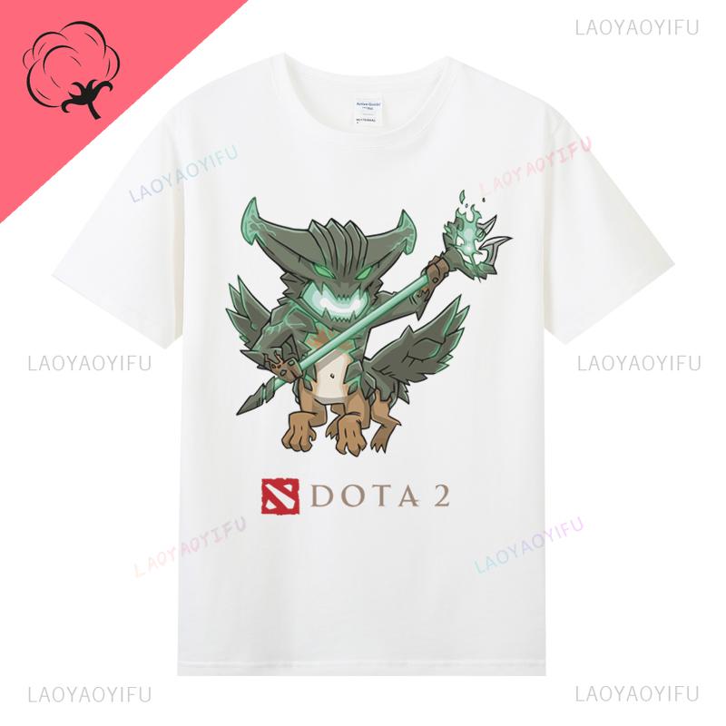DOTA 2 Camiseta Famous Game TShirt Ropa Hombre 100 Cotton Crewneck Casual Classic Gamer Lover Gifts Tops Graphic T Shirts