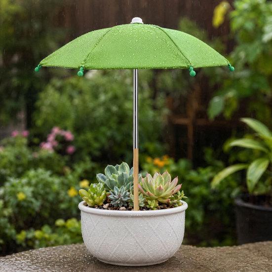 Balcony Plant Protector Umbrella for Outdoor Plants, Sun Shade Cover Potted Plants Adjustable & Garden Beds, Flower UV Protection with Stake Sunshade