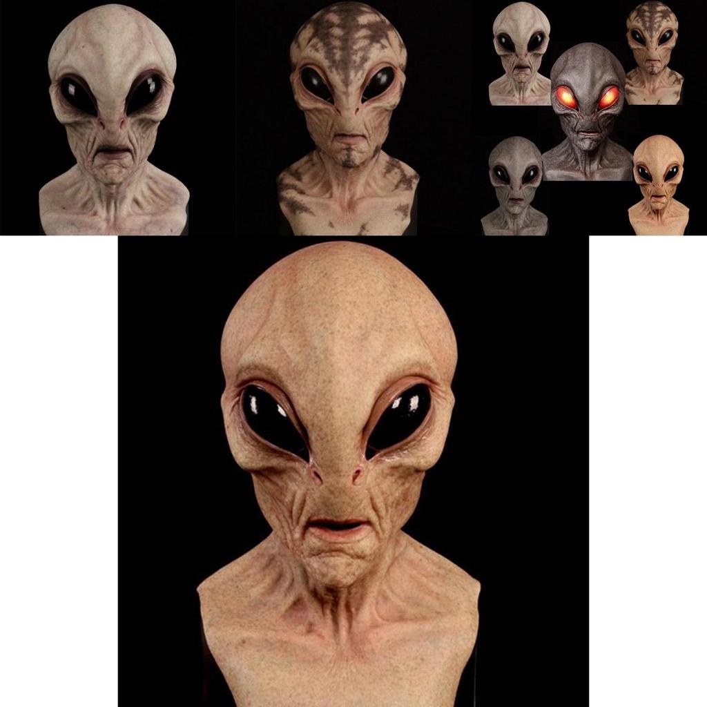 Unique Design Alien Mask For Halloween Full Head Alien Mask With Terrifying Features