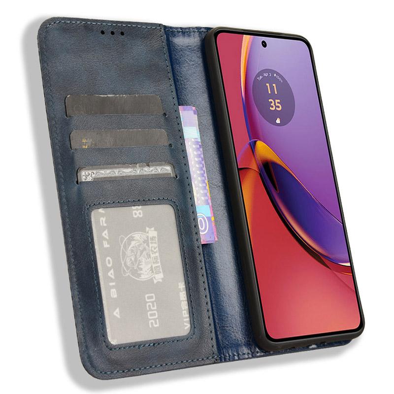 For Motorola Moto G84 5G Case Folding Stand PU Leather Wallet Phone Cover