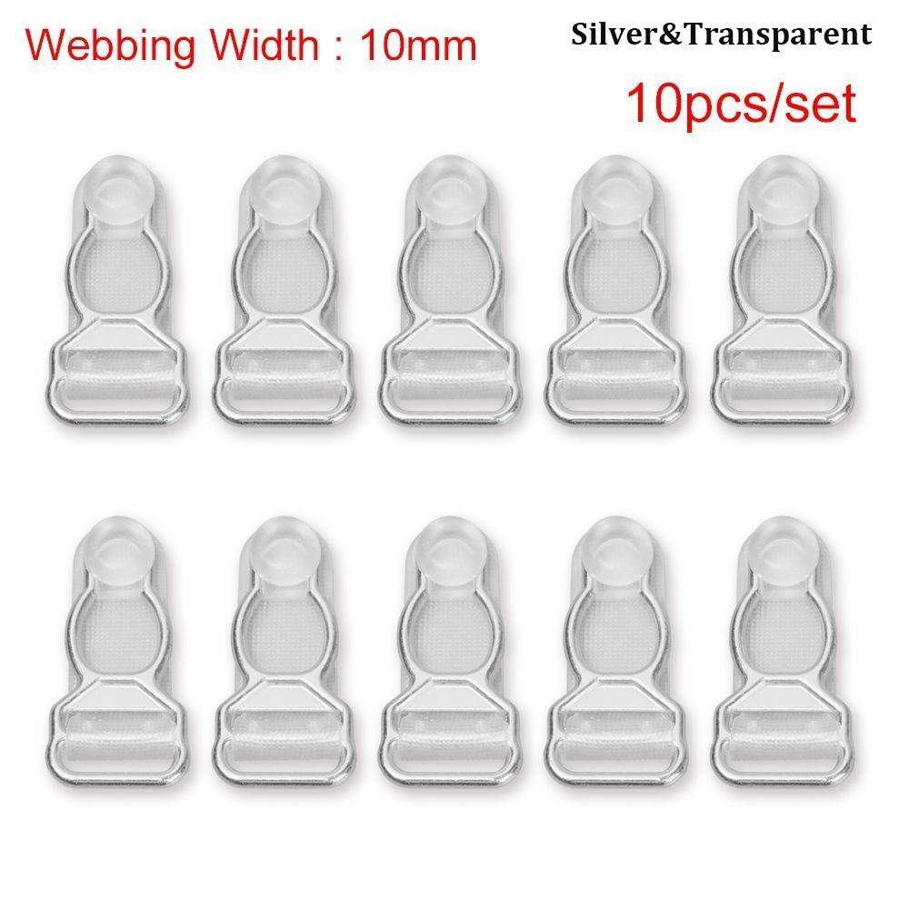 

10pcs 10/12mm Corset Leg Garter Belt Clip Plastic Lightweight Suspender Ends Hooks Black Hosiery Stocking Grips