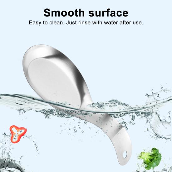 Stainless Steel Spoon Rest for Stove Top Countertop Spoon Holder Kitchen Utensil Organizer