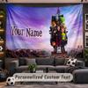 Hotel Transsilvanien Personalisierte Wandteppich-Halterung mit individuellem Namen, Wandkunst Heimdekoration