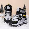 Winter Children's Fashionable Fleece Warm High Top Outdoor Cotton Boots Snow Boots Casual Cotton Shoes