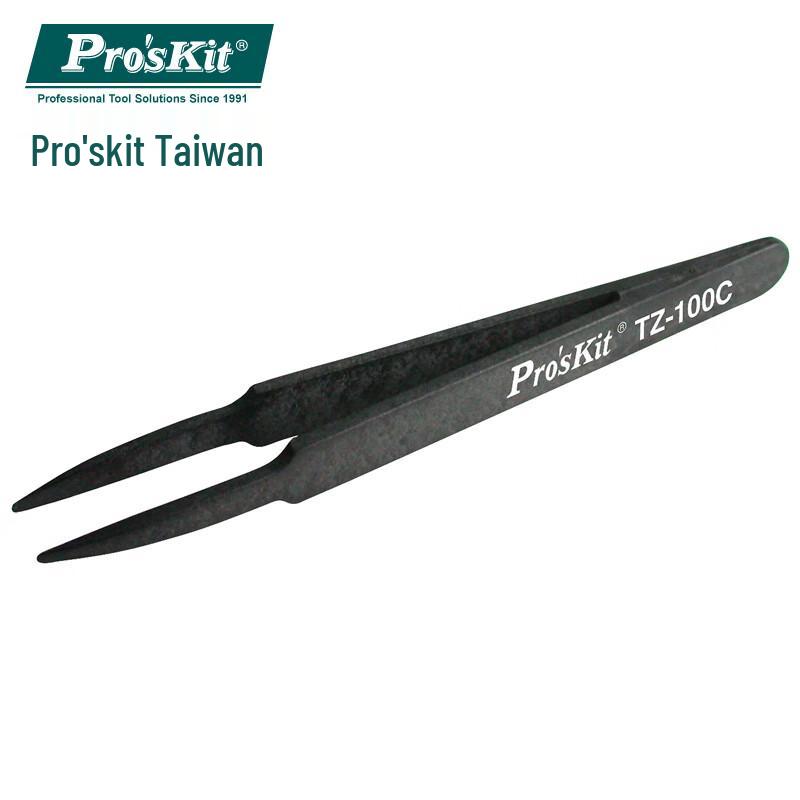 Pro sKit Anti-static Fiber Round Tweezers