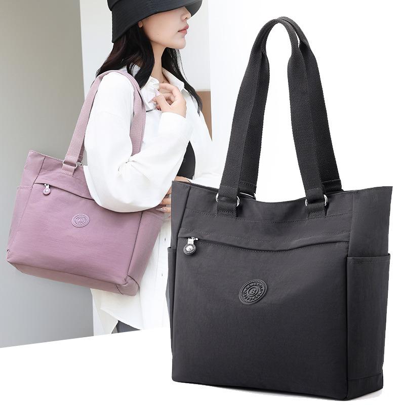 Autumn New Large-capacity Shoulder Canvas Bag Women Go Out Middle-aged Mother Bag Simple Casual Women's Bag