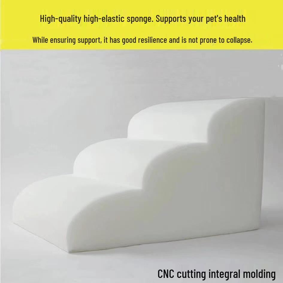 Pet Bedside Climbing Steps: Dog and Cat Ladder for Sofa or Bed