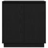 Sideboard in Black Oak Look 71 x 34.5 x 75 cm Particleboard
