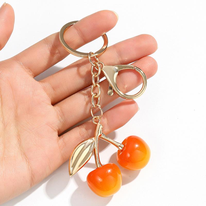 Cherry Fruit Keychain Pendant  Cherry Charm Pendant For Bag Women'S Handbag Shoulder Bags Keychain Attachment Parts