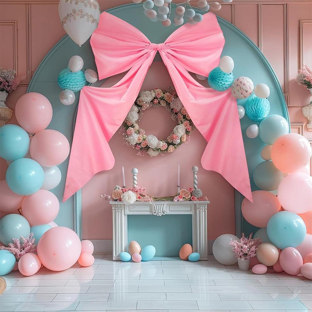 Giant Bow Ribbon Decor Themed Party Decorations Large Ribbon Hanging Bowknot for Girls Room Bridal Christmas Tree Decoration
