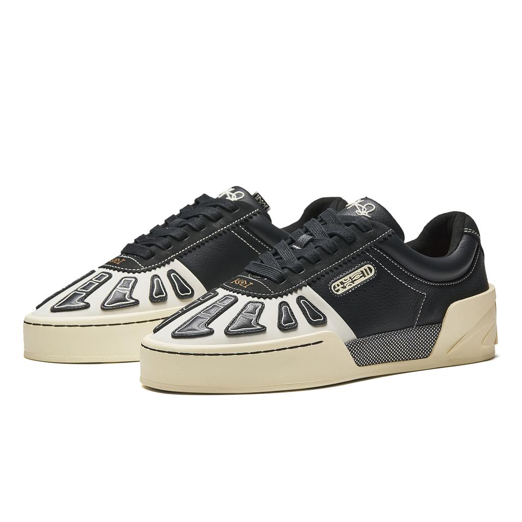 Anta Hélà Style Skeleton Low-Top Sneakers Men Sneakers Black White 112511812S-1