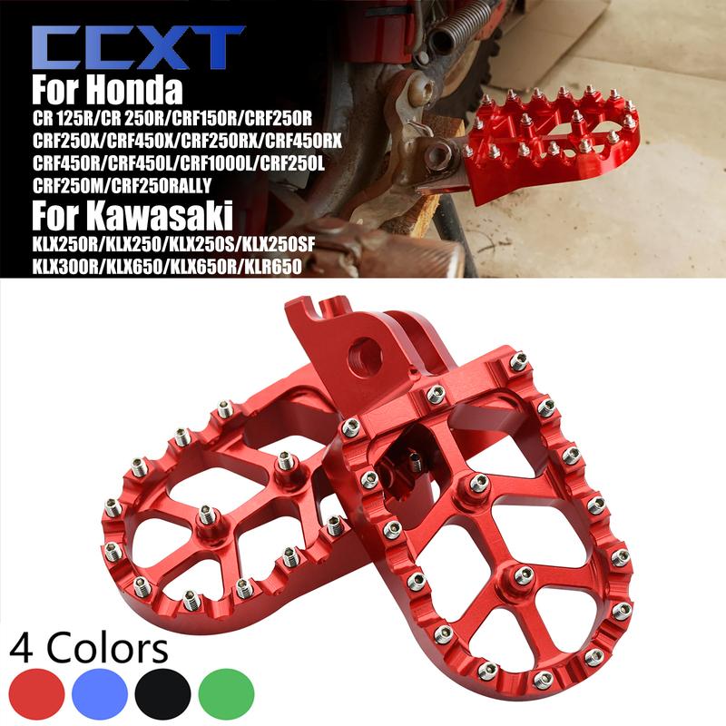 Motorcycle FootRest Foot Peg Pedals For HONDA CR125 CR250 CRF 450X 250RX 450RX 450 150R 250R 250X 450R 2002-2018 2019 2020 2021