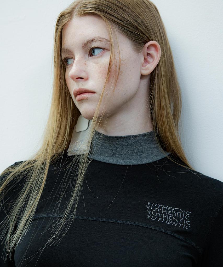 Yusentig Turtleneck Layered T-Shirt Aw4Ae63010