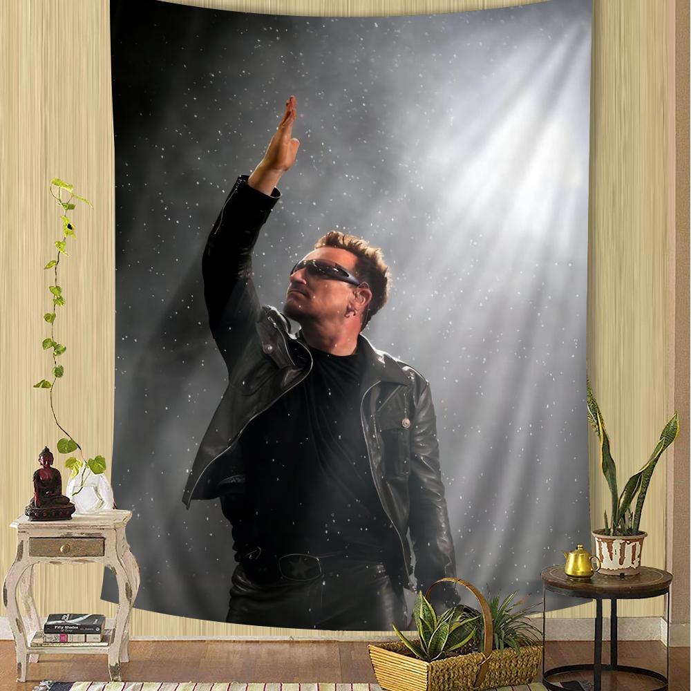 Rock Band U2 Tapestry Anime Hanging Tarot Hippie Wall Rugs Dorm Sheets Cartoon Tapestry Art Science Fiction Room Home Decor