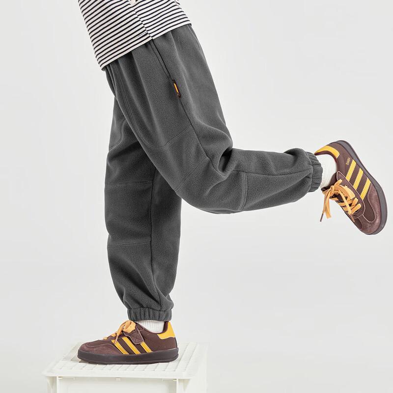 Boys  300g Double Brushed Fleece Lined Casual Pants 110