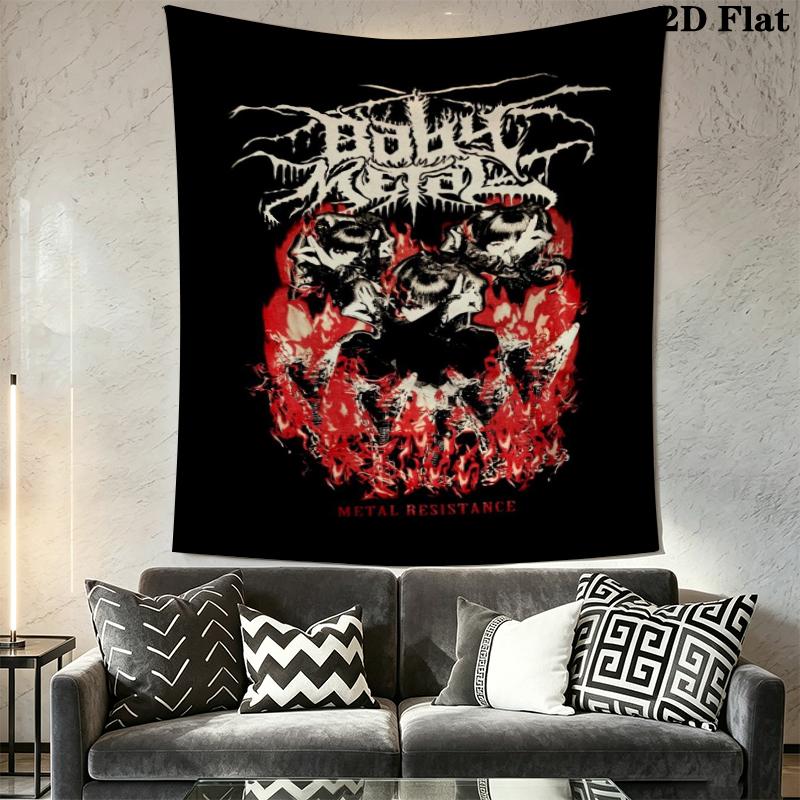 Babymetal Wall Tapestry Aesthetic Wall Hanging Printed Fabric Blanket Decorative Tapestries for Bedroom Living Room Home Decor