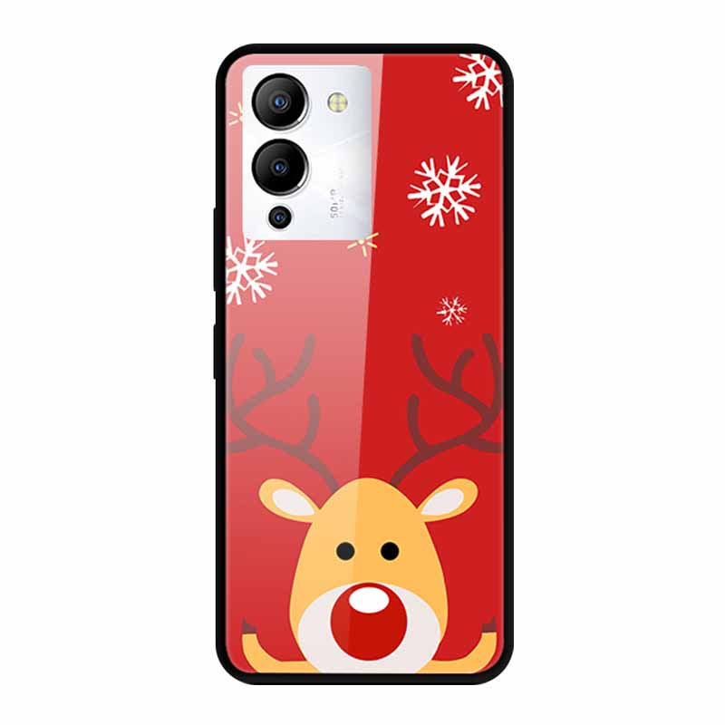 Luxury Shockproof Tempered Glass Back Cover Hard Case For Infinix Note 12 G96 Infinix Note 11pro 11s Protective Cool Phone Cover