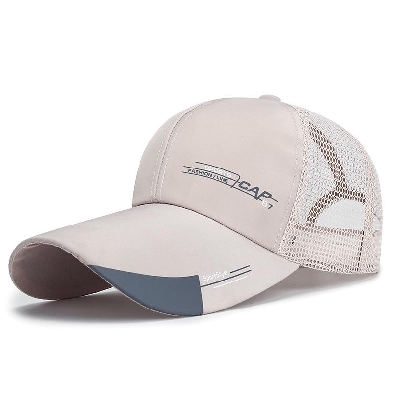 Summer Mesh Breathable Long Brim Sunshade Baseball Cap Men's Hat