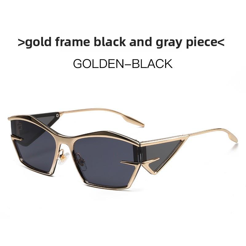 Y2k Futuristic Sunglasses With Uv400 Protection For Outdoor Fashion And Party Wear