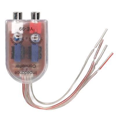 Car Speaker High To Low Impedance Converter RCA Wire Output Plug and Play for CD VCD DVD Player