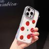 Clear Tomato Phone Case for iPhone 17 Air 16E 16 15 Pro Max 14 Plus 13 12 Mini X Xs 8 7 Soft TPU Cover Coques Accessory
