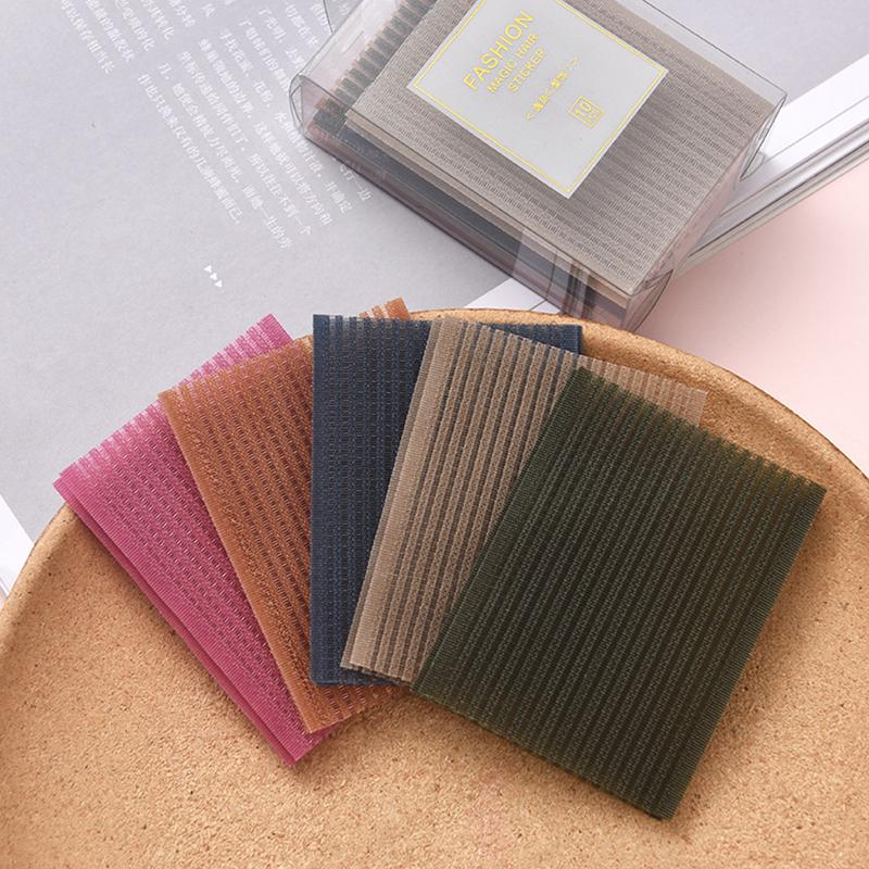 10 Stück Stirnfransen-Klebestreifen Stabilisator Make-up Aufkleber Pad Patch Pastell Clip Pony Magic Tape Fransen Mädchen Geschenke