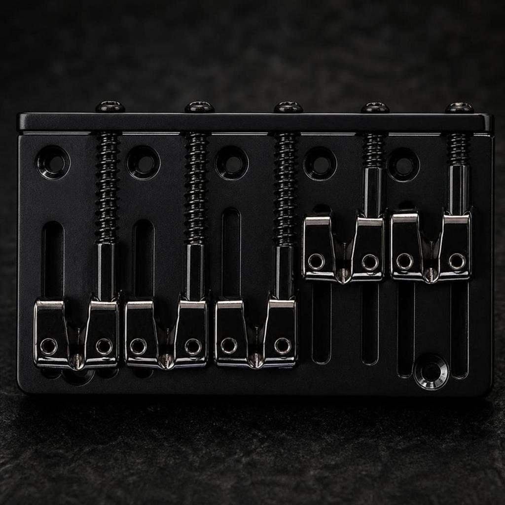 Metal Guitar Bridge Compact Saddle Compatible for Luthiers