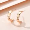 Simple New Diamond Stud Earrings Niche Style Earrings Ear Jewelry