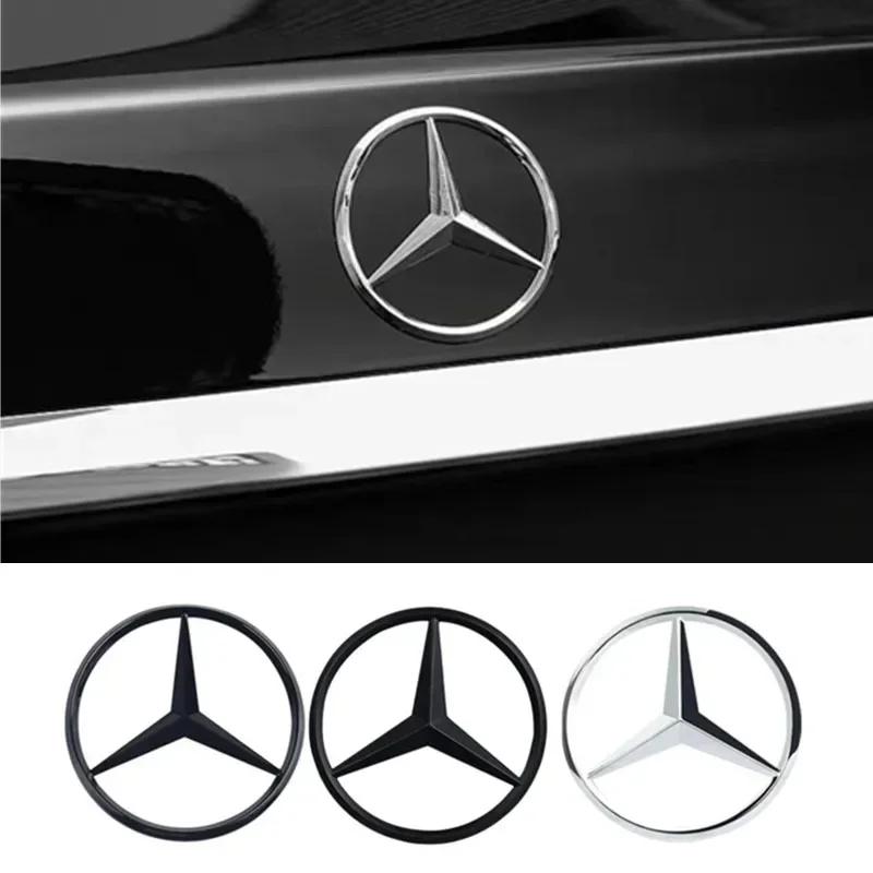 Naklejka Samochodowa 9cm ABS Naklejka na Tył Samochodu Naklejka z Emblematem Bagażnika dla Mercedes Benz S320 W164 W203 W204 W168 C180 E320 A200 CLA CLK CLS ML