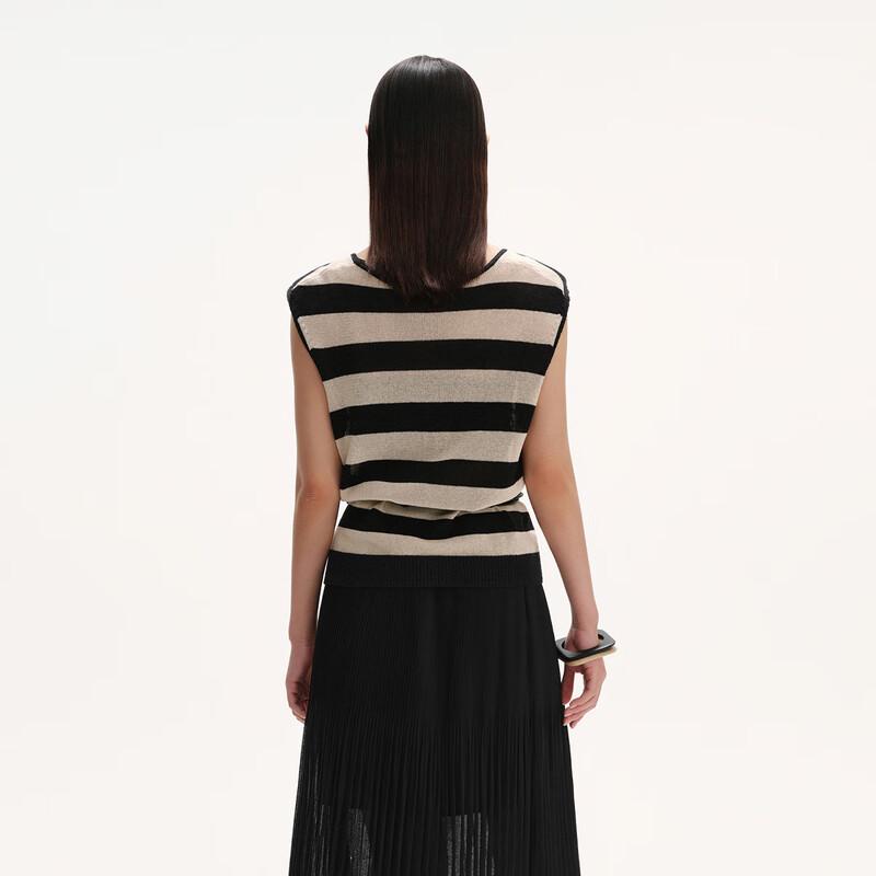 Broadcast Women's Sleeveless Nautical Stripe Knit Top