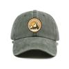 Unisex baseball cap trendy print mountain tree sun pattern daily casual peaked cap versatile outdoor travel hat