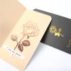 1Pc Luxury Metal Rose Flower Bookmarks & Greeting Cards Chancery School Office Accessories Tab for Books