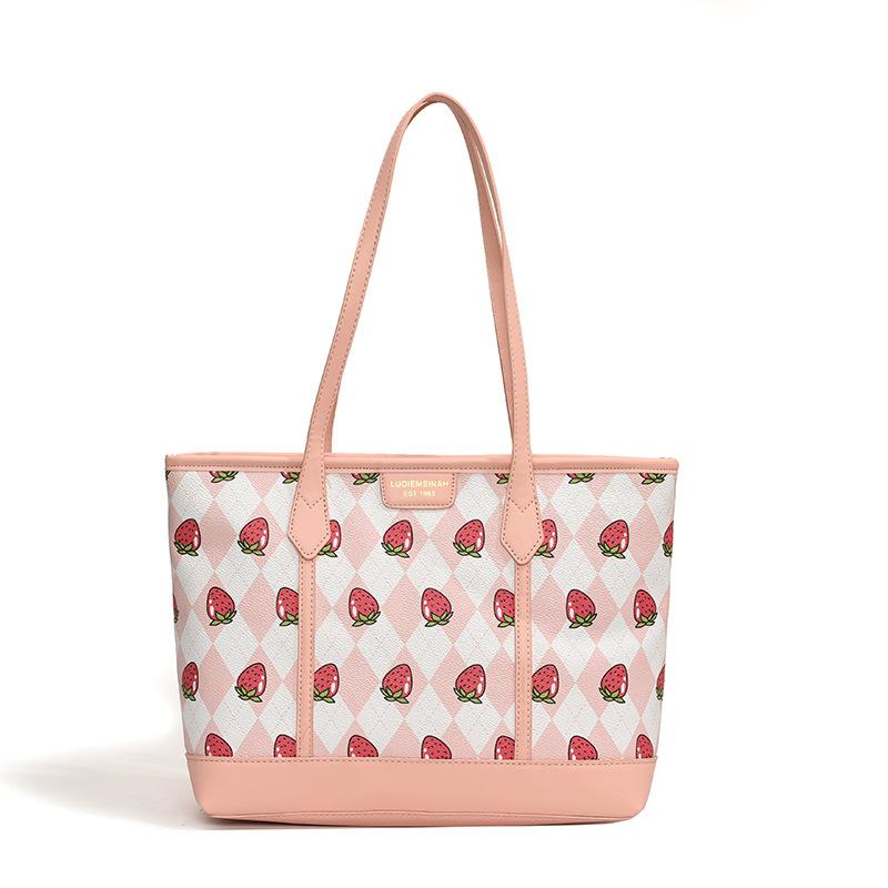 

Женская сумка-тоут для поездок на работу, текстурированная, 2025 весна, новая, премиум-качества, сумка на плечо, подмышку, модная сумка-тоут розовый