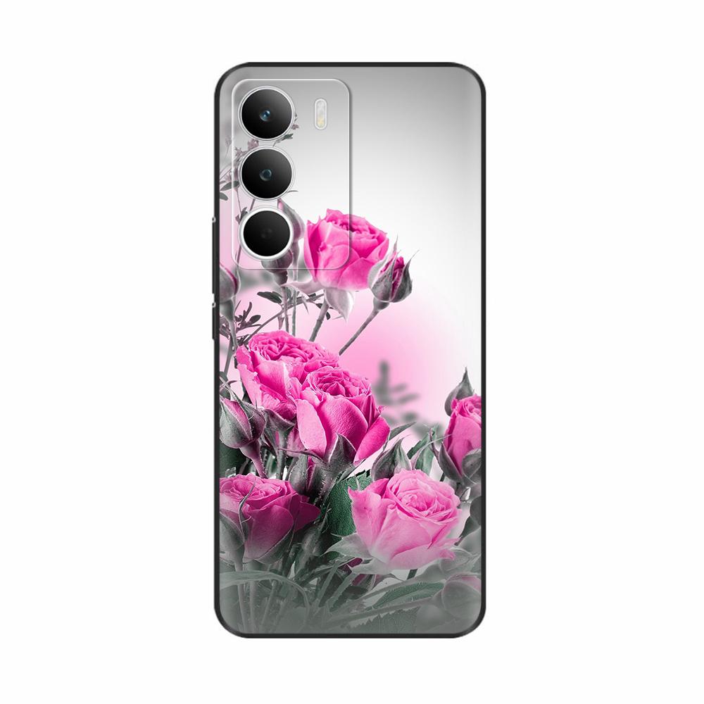 Für Realme C71 Hülle Niedliche Blumen Bemalte Abdeckung Weiche Silikon Handyhülle Für Realme C71 C 71 RealmeC71 4G Rückseite Hülle Coque Capa