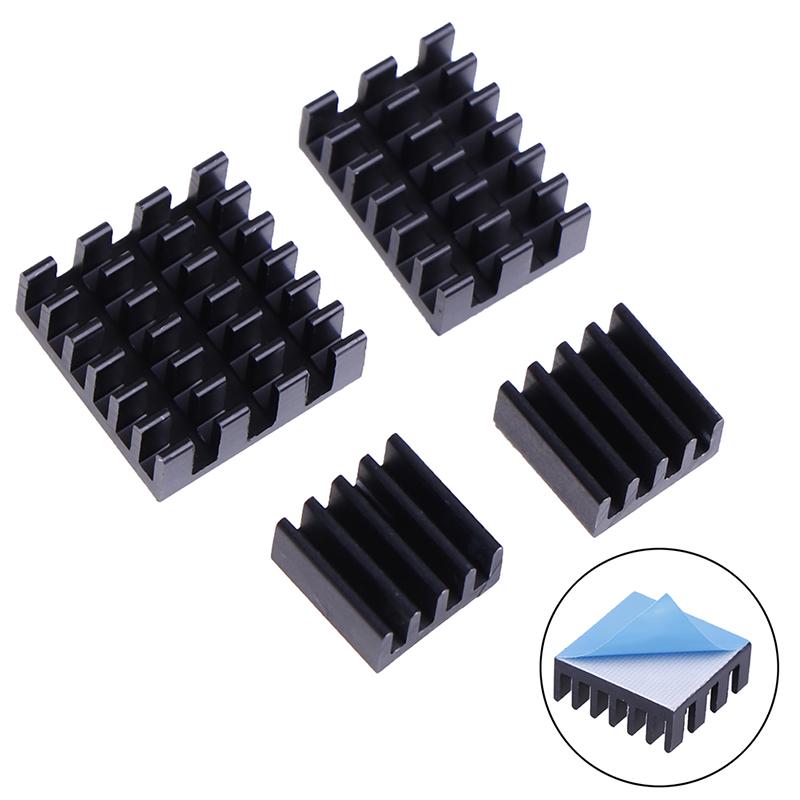 4Pcs For Raspberry Pi 4B Aluminum Heatsink Radiator Cooler Kit For Raspberry Pi