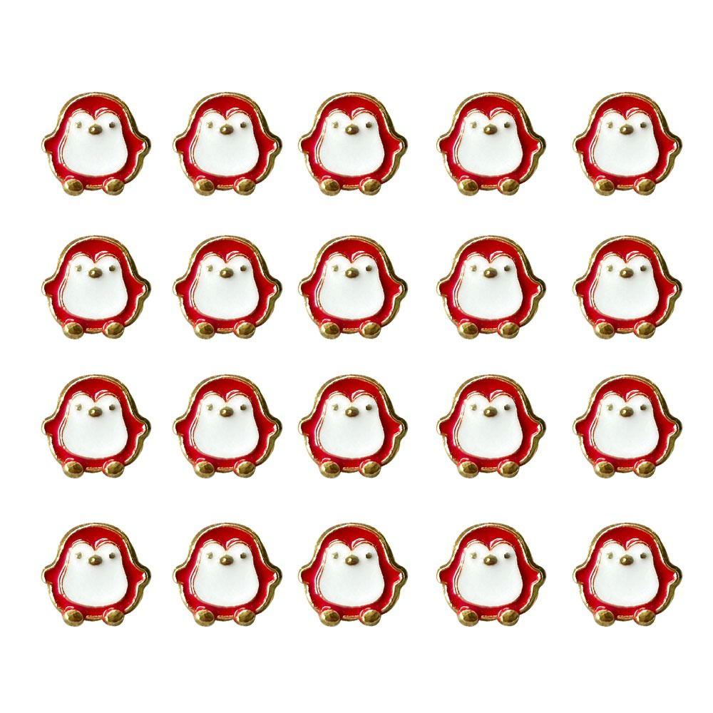 20pcs Mini Doll Penguin Buttons DIY Coat Buckles 1/6 Doll Clothes Accessories