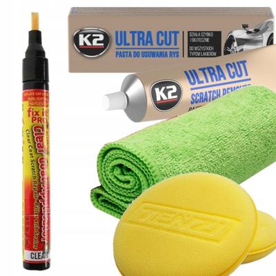 Zestaw Pisak Kredka Marker + K2 Ultra Cut Pasta Do Usuwania Rys Na Rysy