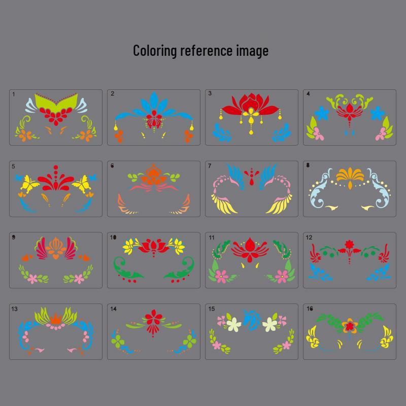 Kinderschminkschablone - Augen- & Körper-Make-up-Form