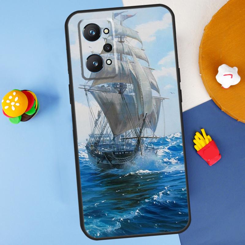 Segel Piratenschiff Boot Für Realme 14 13 12 10 11 Pro Plus GT 6 6T 5 GT7 Pro C55 C51 C21Y C25S C67 C75 C53 C61 Hülle